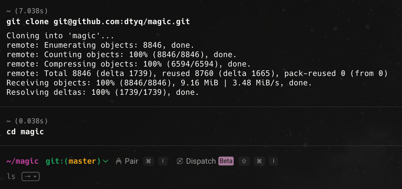 git clone magic