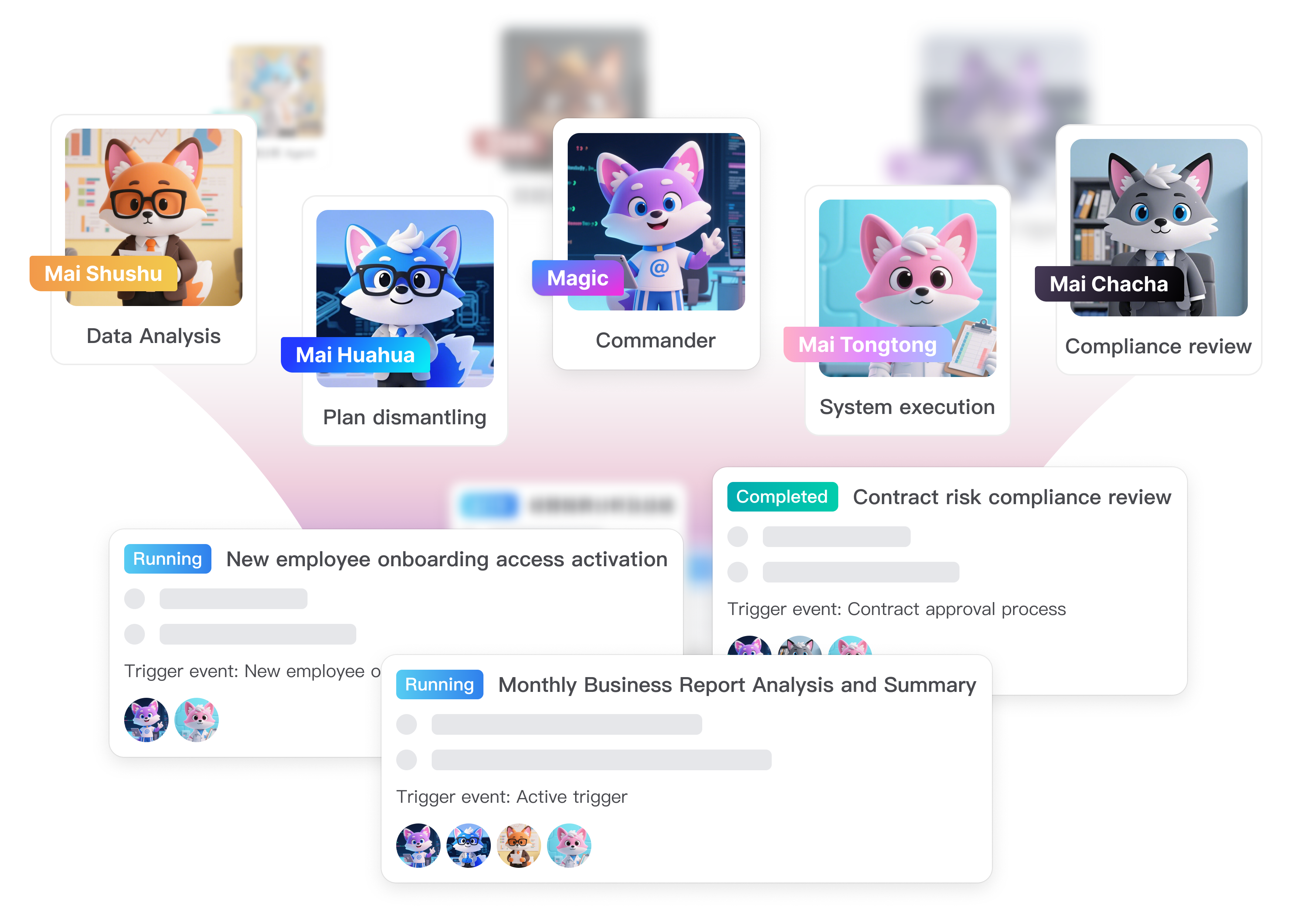 Magic Multi-Agents and Events